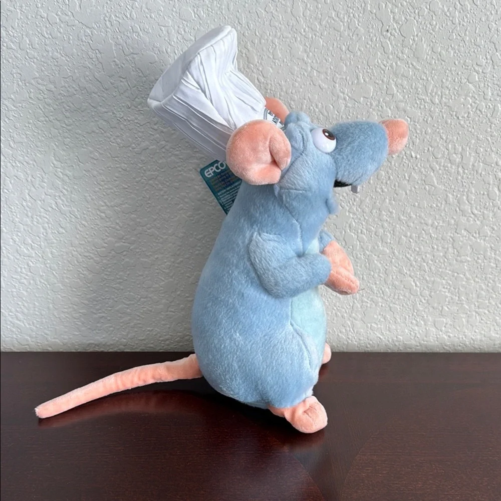Disney Light Blue and Peach Ratatouille Plush Remy speaks English and French - Picture 5 of 8